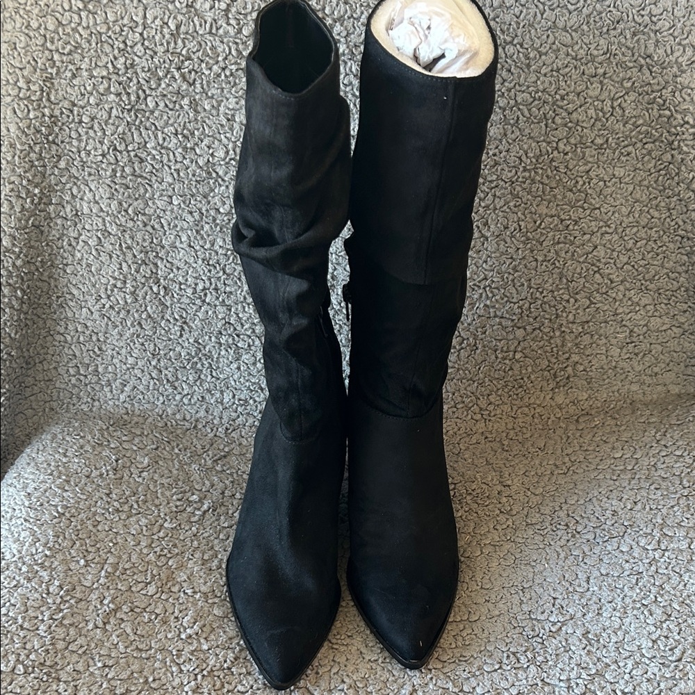Jessica Simpson Black Wedge Boots - Picture 6 of 8